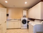 There is a large laundry room on the ground floor for guest use